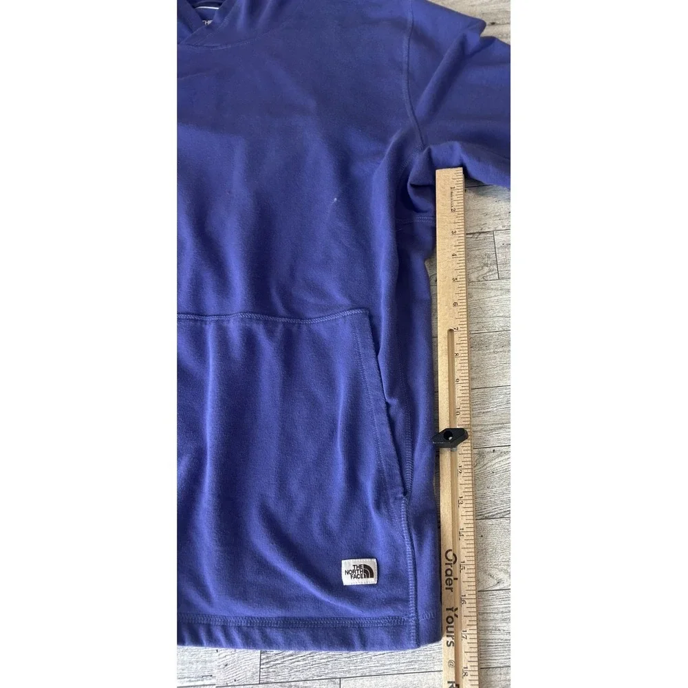 THE NORTH FACE Men's Terry Hoodie Light Weight Pullover Active Cave Blue XXL
